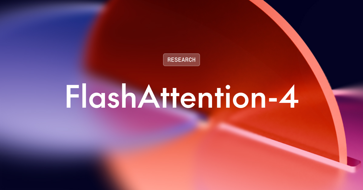 Official FlashAttention-4 research artwork from Together AI.